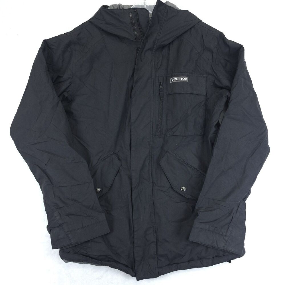 Burton Jacket Men's Medium White Collection Such A Deal Black Ski Snowboard
